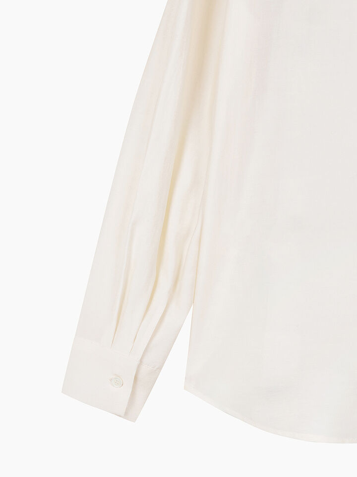Cream shirt with ruffles - sisley k shirts - Creamy White | Sisley K image number 4
